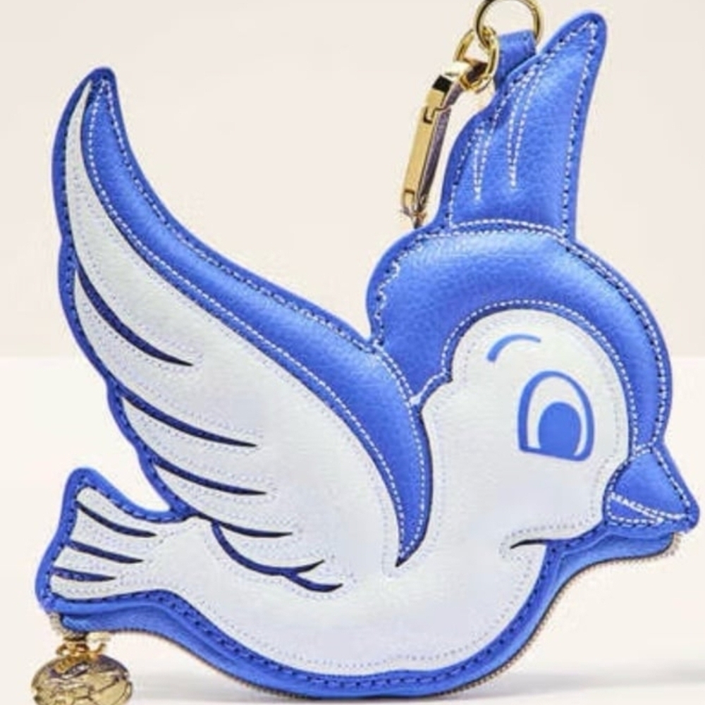 Bath & Body Works Snow White Blue Bird Coin Purse